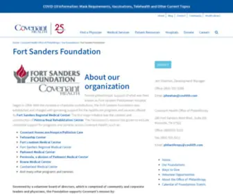 Fellowshipcenterknox.org(Fort Sanders Foundation) Screenshot