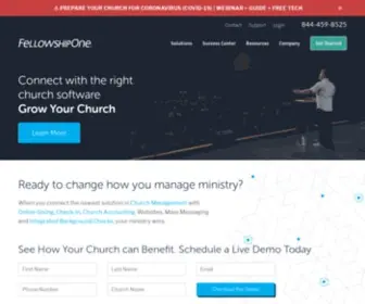 Fellowshipone.com(Streamline Your Ministry. Introducing FellowshipOne GO Complete) Screenshot