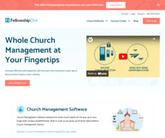 Fellowshiponego.com(Streamline Your Ministry. Introducing FellowshipOne GO Complete) Screenshot