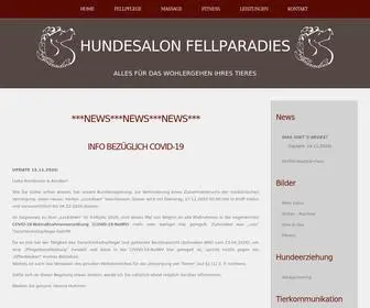 Fellparadies.at(Hundesalon Verena Habenschuss 4050 Traun Oberösterreich) Screenshot