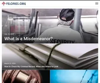 Felonies.org(Learn About The Law) Screenshot