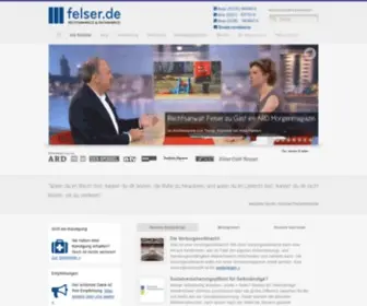 Felser.de(Rechtsanwälte Fachanwälte Felser) Screenshot