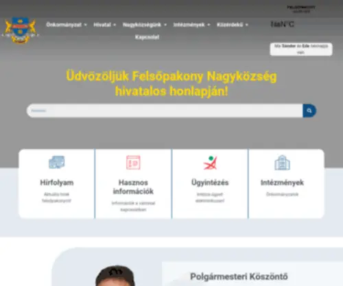 Felsopakony.hu(Felsőpakony Nagyközség Önkormányzata) Screenshot