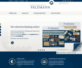 Felzmann.de(Ihr Experte für Briefmarken und Münzen) Screenshot