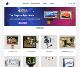Femacorp.com(The Display Specialists) Screenshot