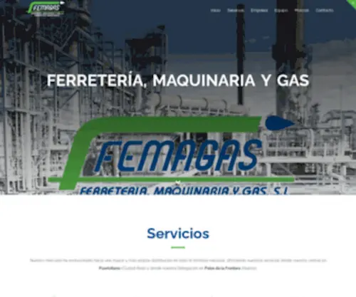 Femagas.com(Ferretería Maquinaria y Gas Femagas) Screenshot