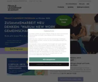 Female-Leadership-Academy.de(Wir gestalten mit digitalen Bildungsangeboten Führung) Screenshot