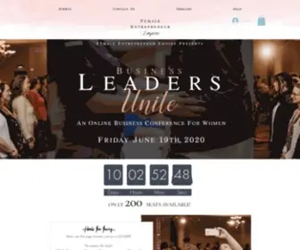 Femaleentrepreneurevents.com(Business Leaderd Unite) Screenshot
