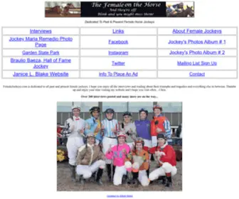 Femalejockeys.com(Femalejockeys) Screenshot