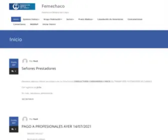 Femechaco.org(Federación Médica del Chaco) Screenshot