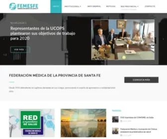 Femesfe.org(Federación Médica de la provincia de Santa Fe) Screenshot