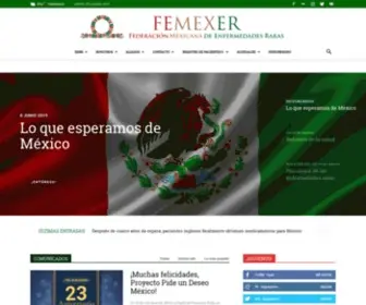 Femexer.org(Federación Mexicana de Enfermedades Raras) Screenshot