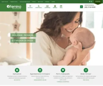 Femina.com.br(Femina Hospital infantil e Maternidade) Screenshot