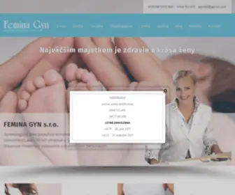 Feminagyn.sk(Gynekologická ambulancia) Screenshot