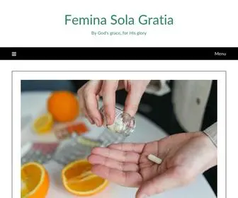 Feminasolagratia.com(#Femina Sola Gratia) Screenshot