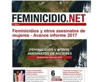 Feminicidio.net(Portal para visibilizar la violencia machista en España) Screenshot