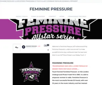 Femininepressure.com(Feminine Pressure DJ Touch & Lady S) Screenshot