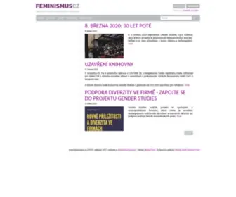 Feminismus.cz(Feminismus) Screenshot