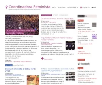 Feministas.org(Coordinadora Feminista) Screenshot