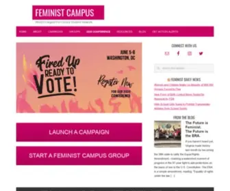 Feministcampus.org(World's Largest Feminist Student Network) Screenshot