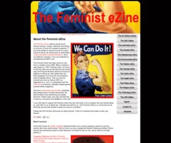 Feministezine.com(The Feminist eZine) Screenshot