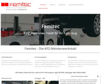 Femitec.eu(Import & Export FEMITEC Autogasanlagen GmbH &) Screenshot