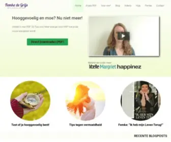 Femkedegrijs.com(HSP Psycholoog Femke de Grijs helpt) Screenshot