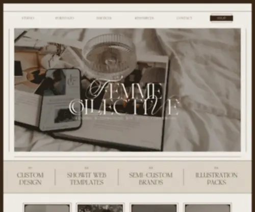 Femmecollectivestudio.com(Custom Showit Website Design & Branding for Photographers) Screenshot