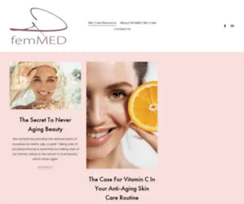 Femmed.com(Doctor-formulated, multi-ingredient supplements for women) Screenshot