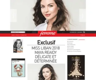 Femmemag.com.lb(Femme Magazine) Screenshot