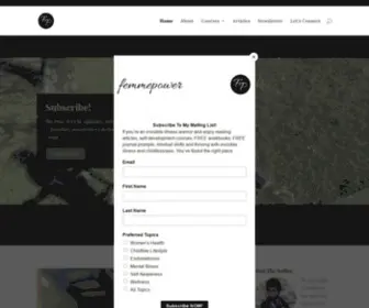 Femmepowerblog.com(Health and Wellness Blog Blog) Screenshot
