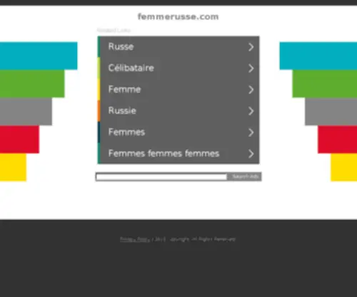 Femmerusse.com(Forsale Lander) Screenshot