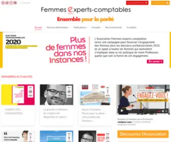 Femmes-Experts-Comptables.com(L’Association Femmes experts) Screenshot