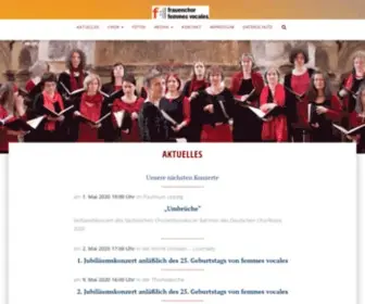 Femmes-Vocales.de(Ein Frauenchor aus Dresden) Screenshot