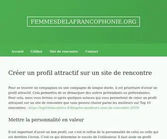 Femmesdelafrancophonie.org(Créer) Screenshot