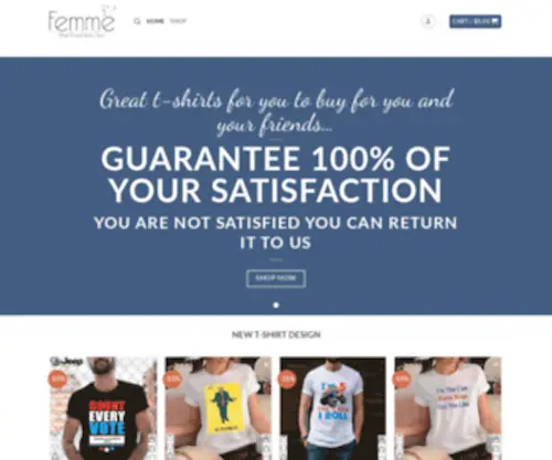 Femmetee.com(Classic shop) Screenshot