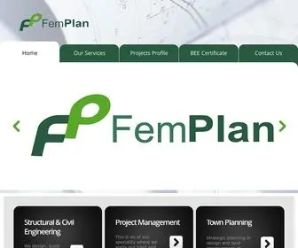 Femplan.co.za(Femplan company civil engineering) Screenshot