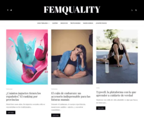 Femquality.com(La revista de las mujeres que saben lo que quieren) Screenshot