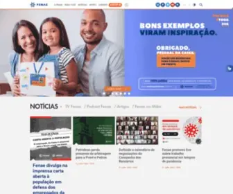 Fenae.org.br(A Federação Nacional das Associações do Pessoal da Caixa Econômica Federal (Fenae)) Screenshot