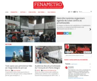 Fenametro.org.br(Federação Nacional dos Metroviários) Screenshot