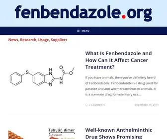 Fenbendazole.org(News, Research, Usage, Suppliers) Screenshot