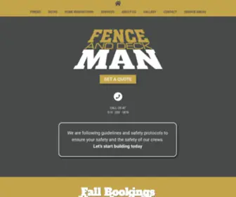 Fenceanddeckman.ca(Fence And Deck Man) Screenshot