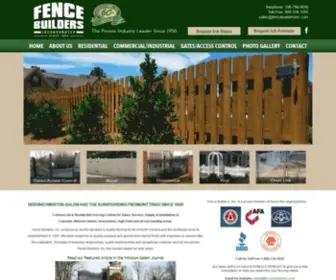 Fencebuildersinc.com(Fence Company) Screenshot