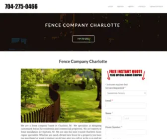 Fencecompanycharlotte.com(Charlotte Fence Company) Screenshot