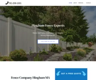 Fencecompanyhingham.com(Fence Contractor Hingham MA) Screenshot