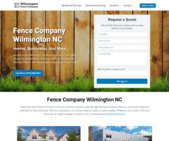 Fencecompanywilmington.com(Fence Company Wilmington NC) Screenshot