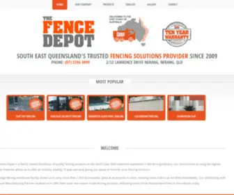 Fencedepot.com.au(The Fence Depot) Screenshot