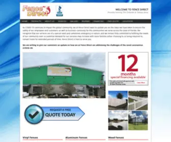 Fencedirectfl.com(Fence company in Orlando and Tampa) Screenshot