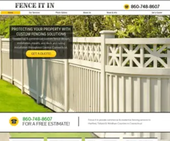 Fenceitinllc.com(Fence It In) Screenshot