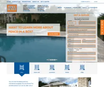 Fenceoutletonline.com(Central Florida's Top Fence Company) Screenshot